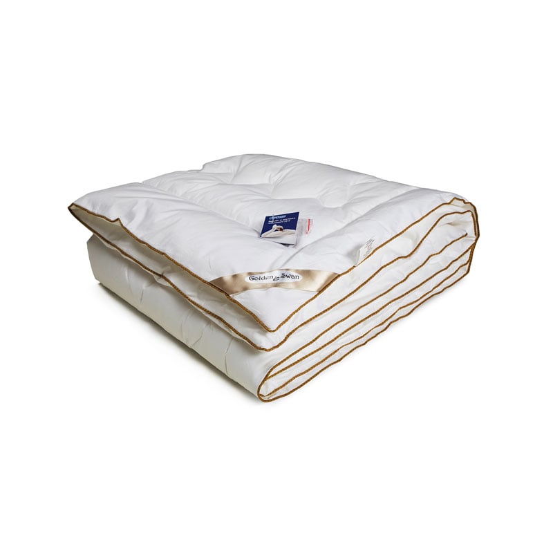 Одеяло из искусственного лебяжьего пуха Руно Golden Swan, 140х105 см, белый (320.139 ЛПКУ) - фото 1