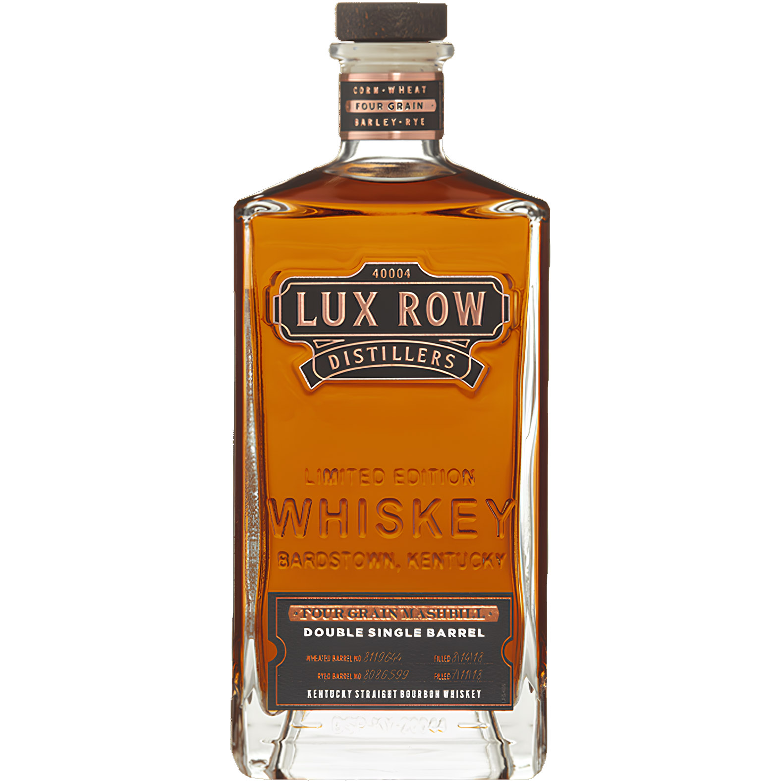 Виски Lux Row Distillers Four Grain Mashbill Double Single Barrel Kentucky Straight Bourbon Whiskey 57.5% 0.75 л - фото 1