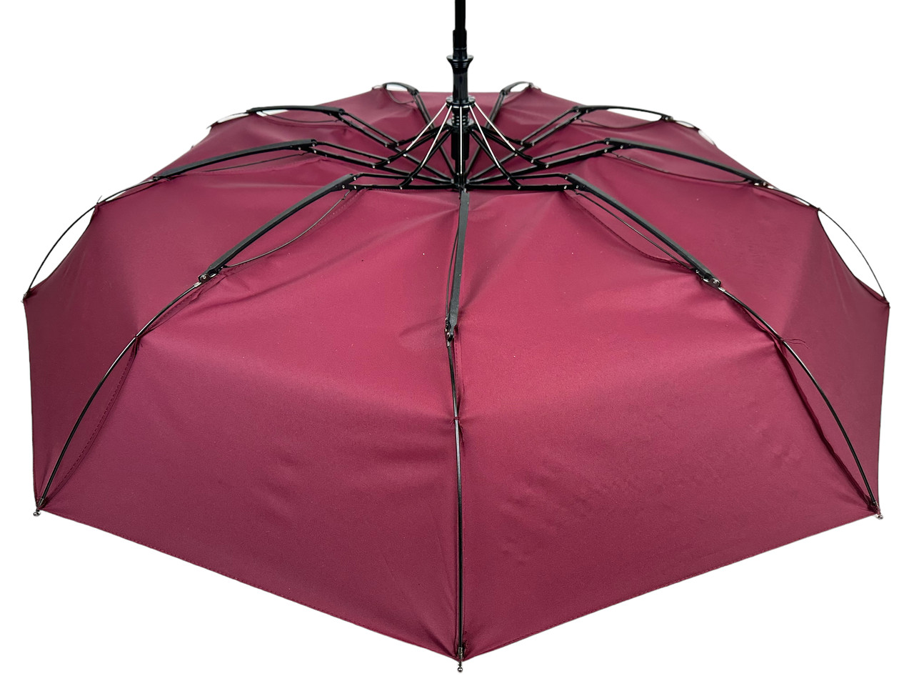 Женский складной зонтик полуавтомат Frei Regen 97 см бордовый - фото 6