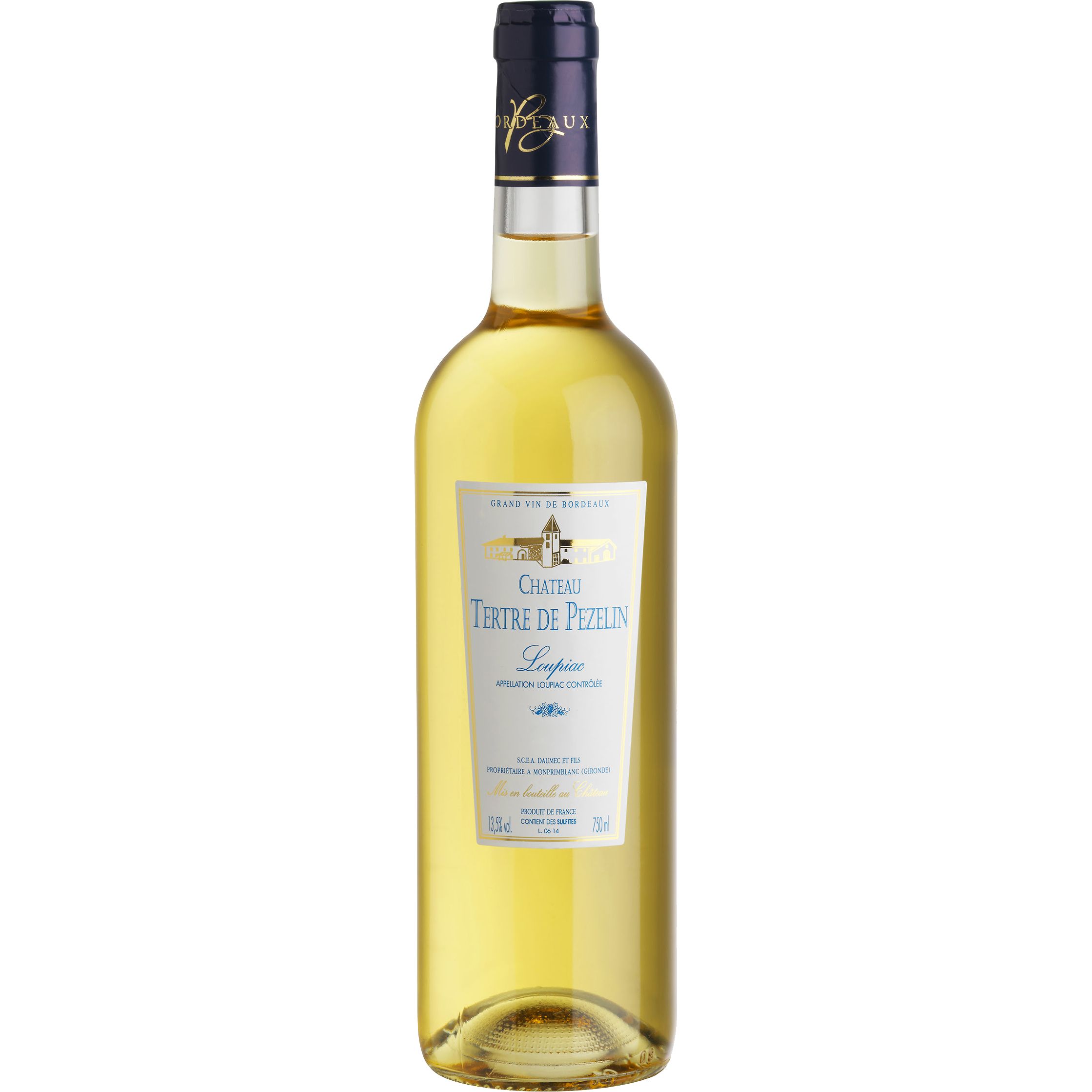 Вино Chateau Tertre de Pezelin AOP Loupiac 2020 біле солодке 0.75 л - фото 1