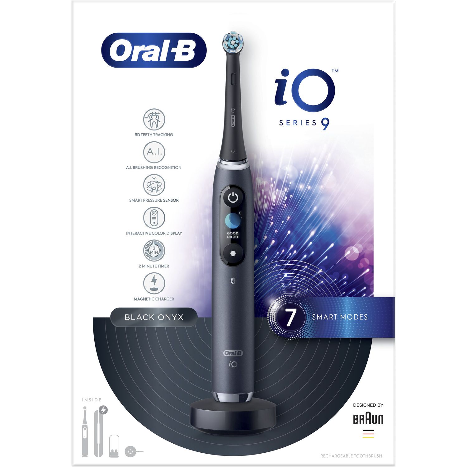 Електрична зубна щітка Oral-B iO Series 9N IOM9.1B2.2AD, 3758 Black Onyx - фото 2