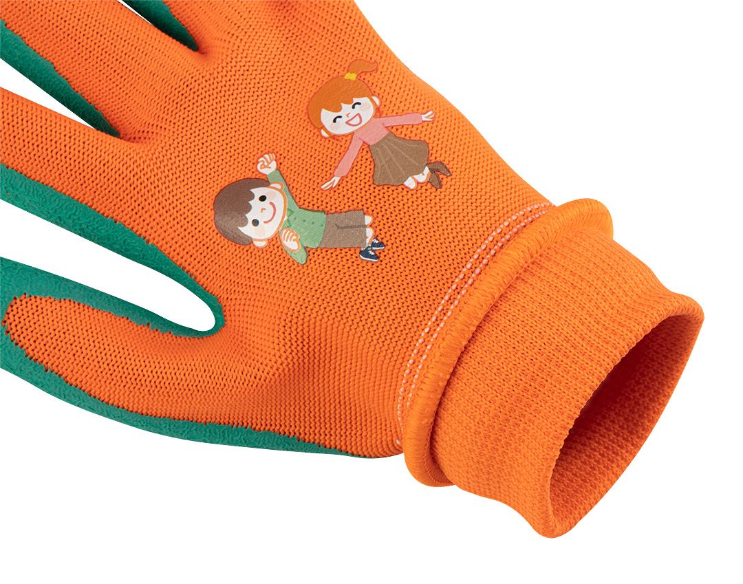 Перчатки рабочие детские Neo Tools латексное покрытие дышащая верхняя часть размер 4 оранжевые (97-644-4) - фото 4