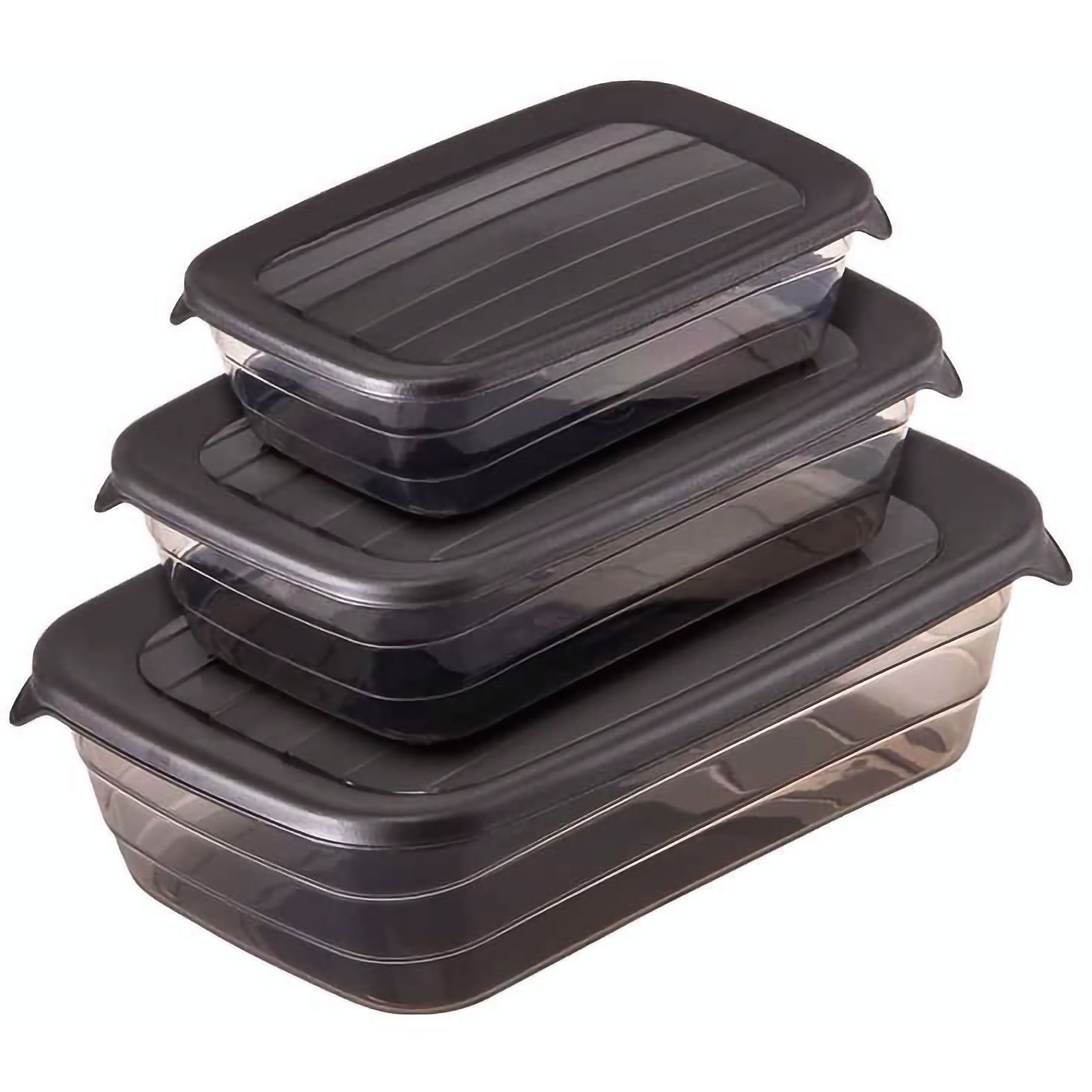 Набор контейнеров для еды Max Plast 3 шт. в ассортименте - фото 2