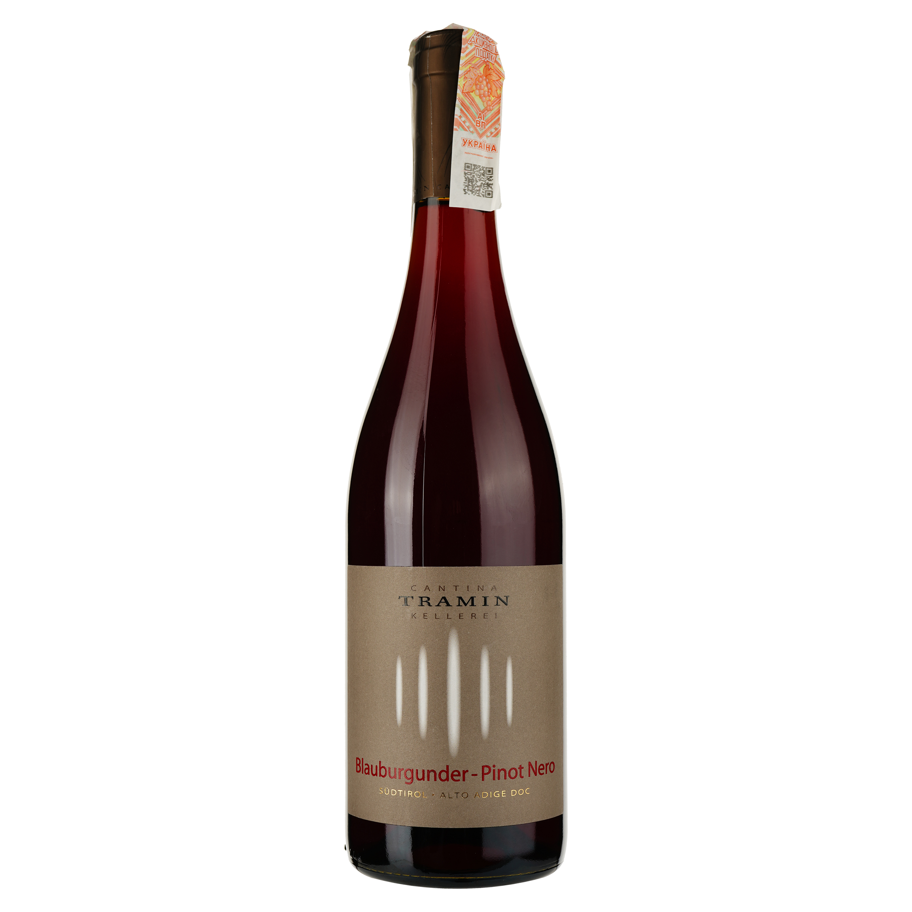 Вино Tramin Alto Adige Pinot Noir, червоне, сухе, 0,75 л - фото 1