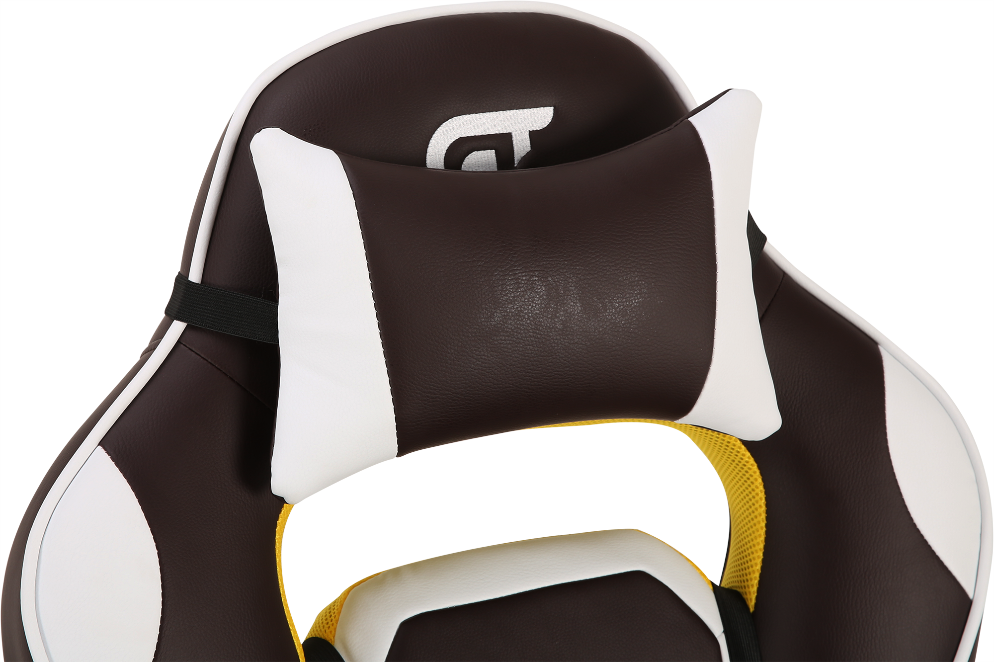 Геймерское кресло GT Racer коричневое с белым (X-2748 Dark Brown/White) - фото 6