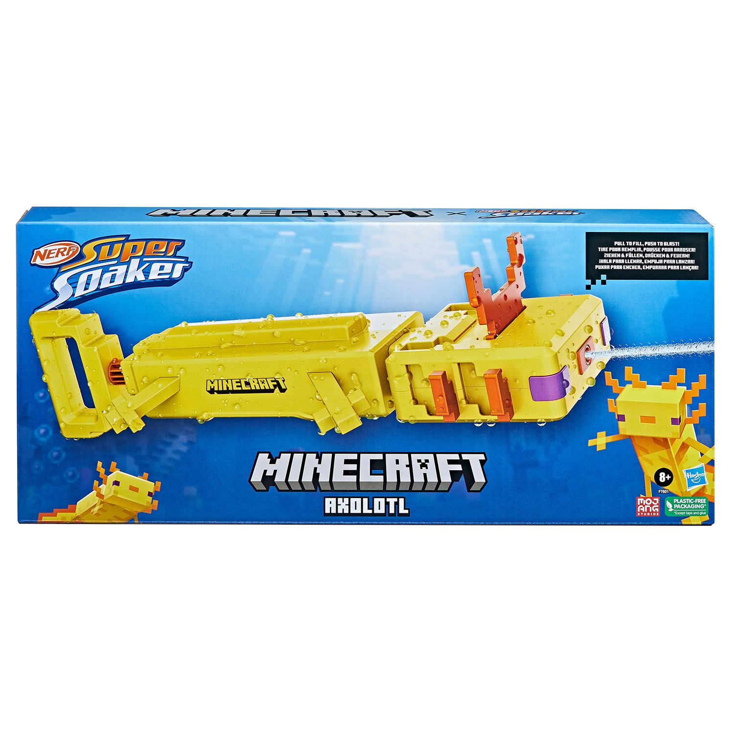 Водный бластер Hasbro Nerf Super Soaker Minecraft Axolotl (F7601) - фото 2