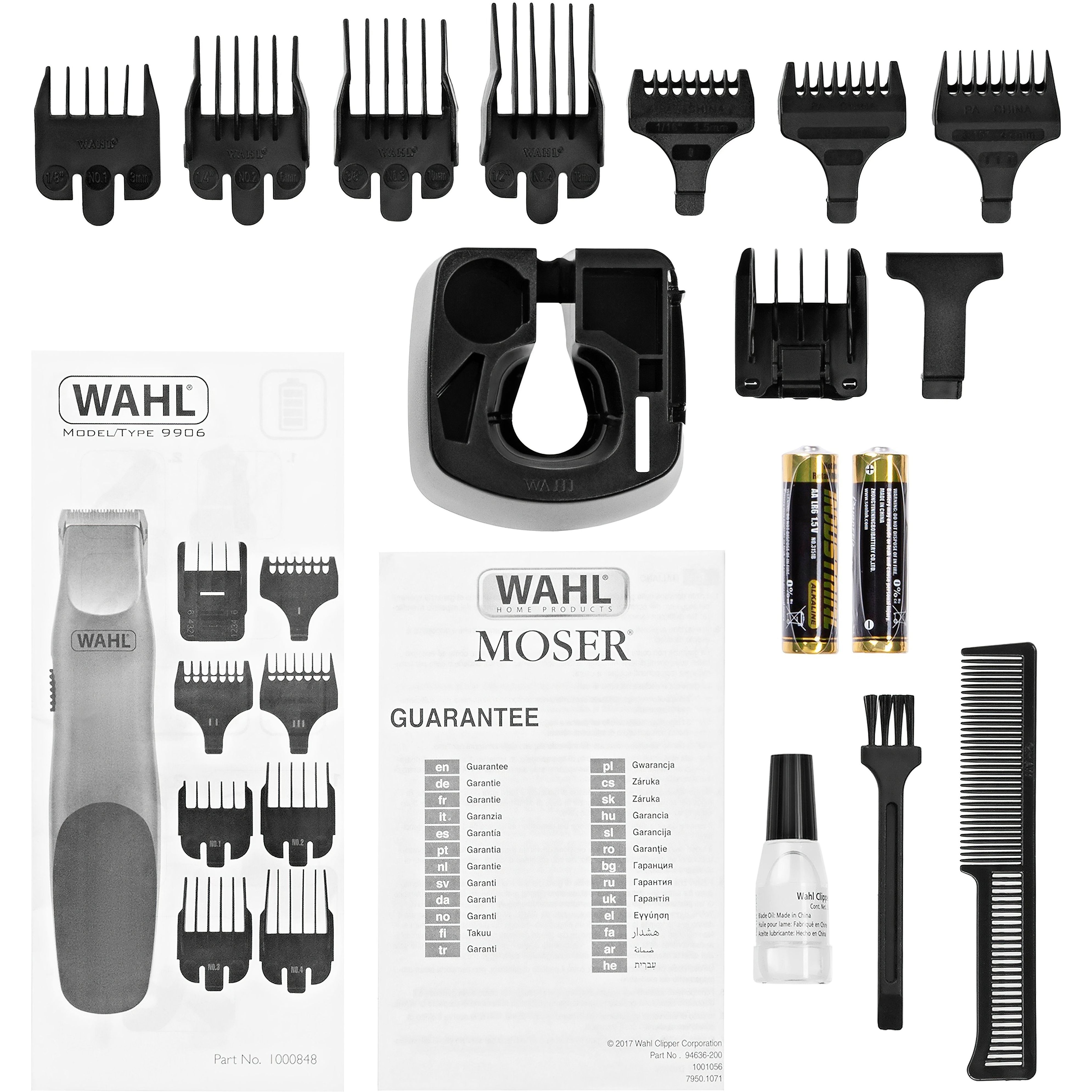 Триммер Wahl GroomsMan 09906-716 для бороды и усов черно-серебристый - фото 4