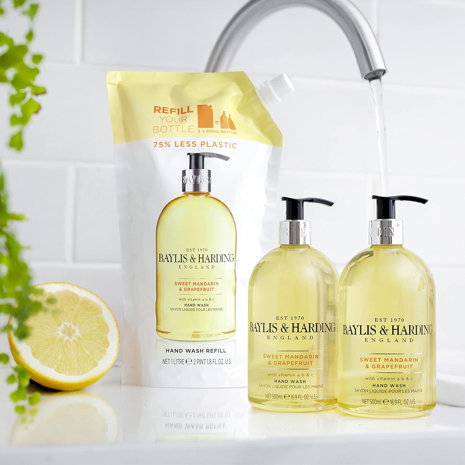 Рідке мило для рук Baylis & Harding Sweet Mandarin & Grapefruit 1 л - фото 5