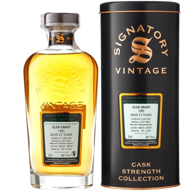 Віскі Signatory Cask Strength Single Malt Scotch Whisky 49.1% 0.7 л - фото 1