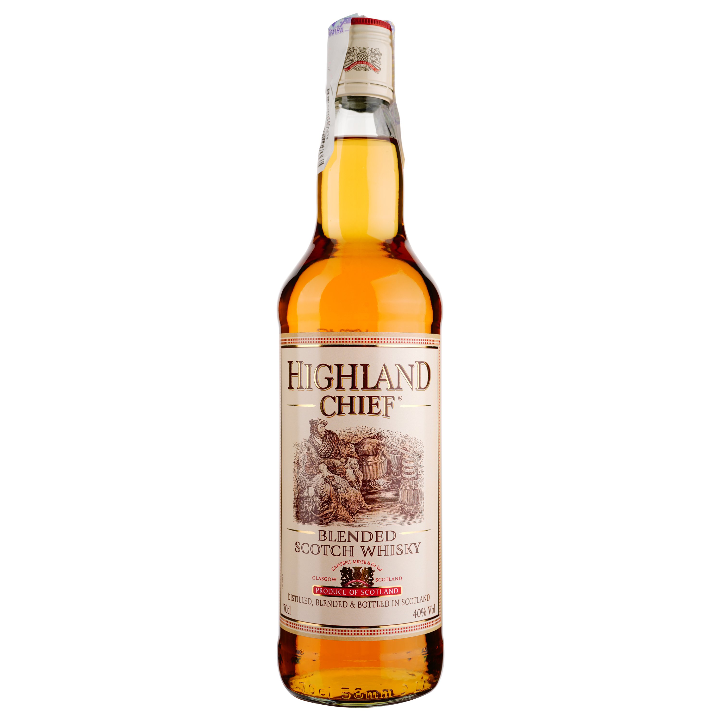 Віскі шотландський Highland Chief 3 YO blended 40%, 0,7 л - фото 1
