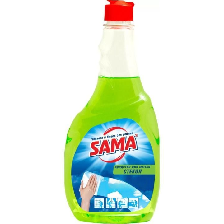 Средство для мытья стекол Sama Яблоко Запаска, 500 мл (0211) - фото 1