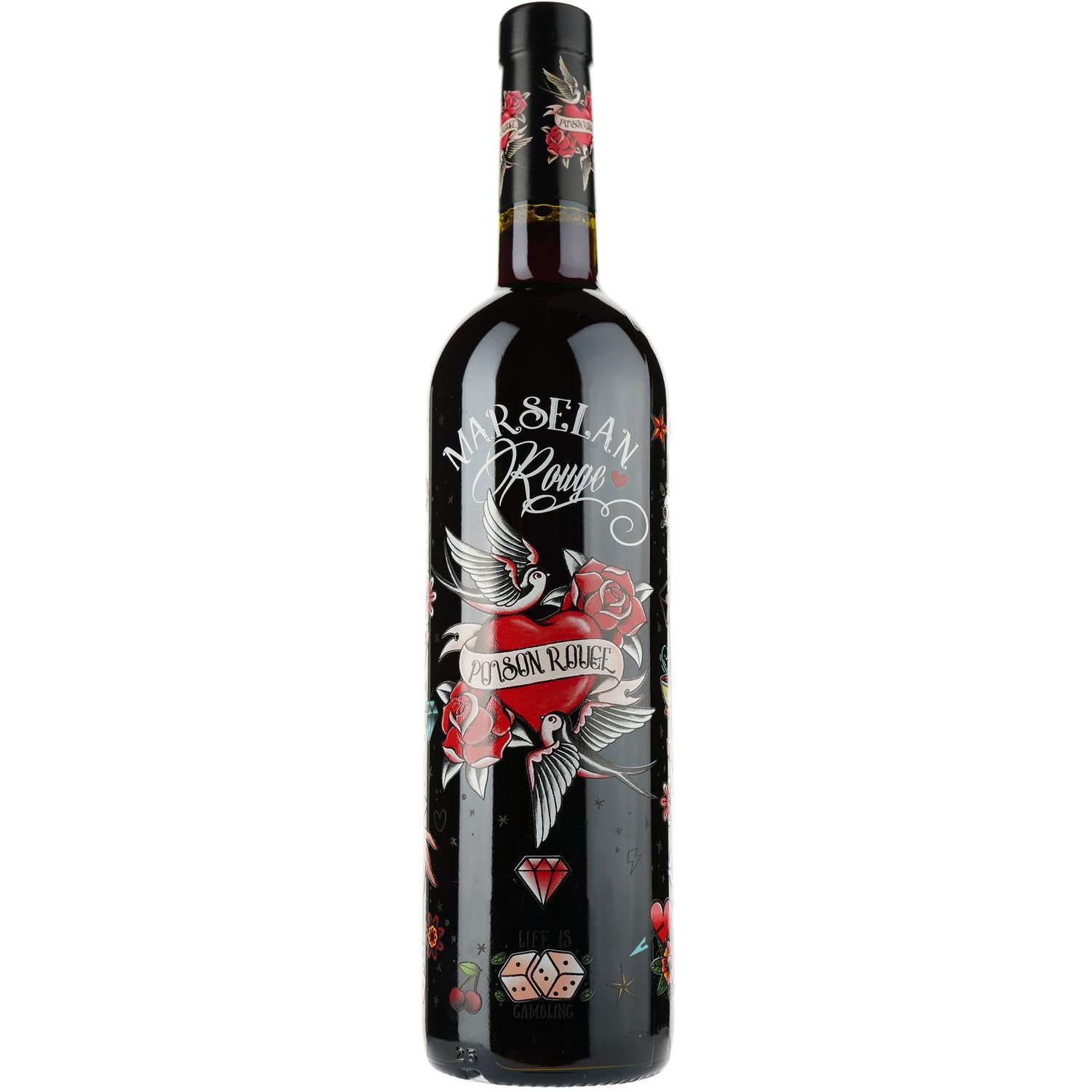 Вино Poison Marselan Rouge IGP Pays D'Oc, червоне, сухе, 0,75 л - фото 1