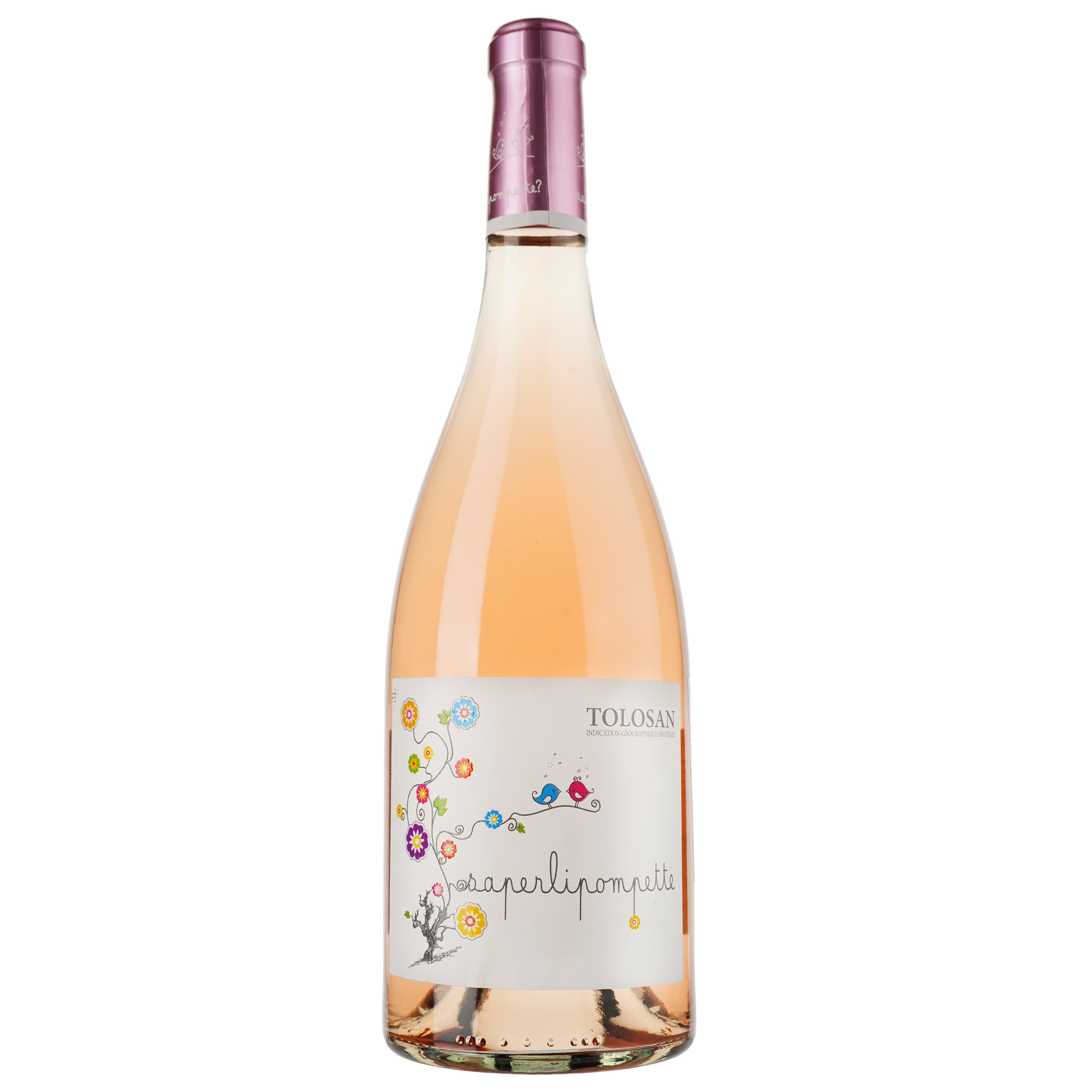 Вино Saperlipompette Rose IGP Comte Tolosan, розовое, сухое 0,75 л - фото 1