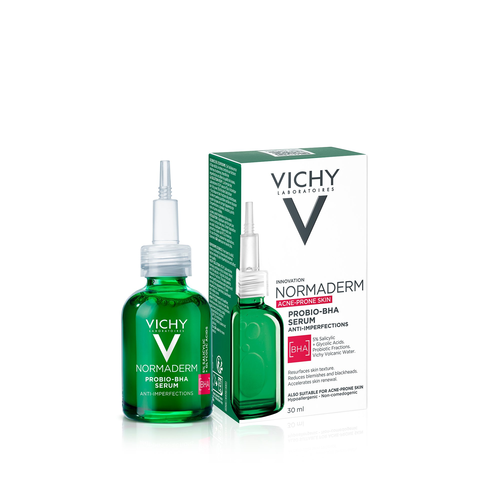 Сыворотка-пилинг Vichy Normaderm Probio, для коррекции недостатков жирной и проблемной кожи лица, 30 мл (MB447600) - фото 2