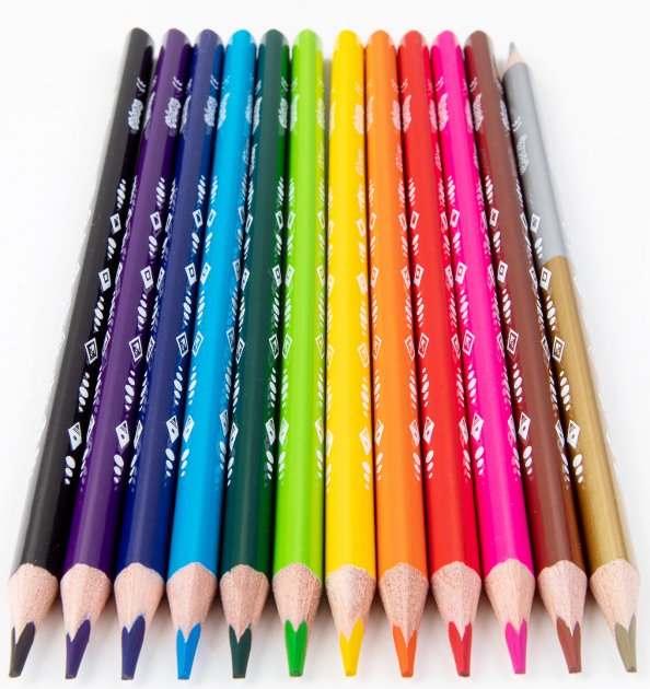 Карандаши цветные Colorino Frozen, трехгранные, с точилкой, 12 шт., 13 цветов (91000PTR) - фото 2