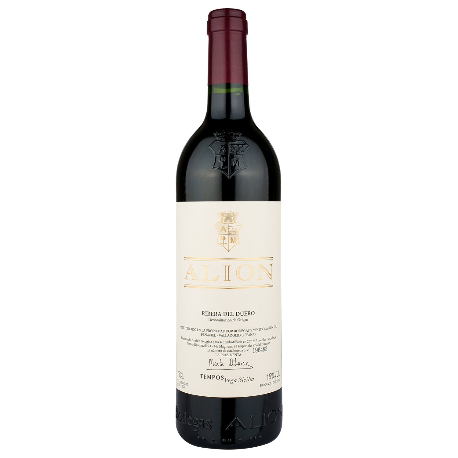 Вино Vega Sicilia Alion 2018, красное, сухое, 0,75 л (W4893) - фото 1