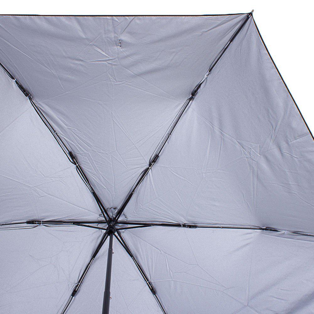 Жіноча складана парасолька механічна Happy Rain 91 см чорна - фото 3