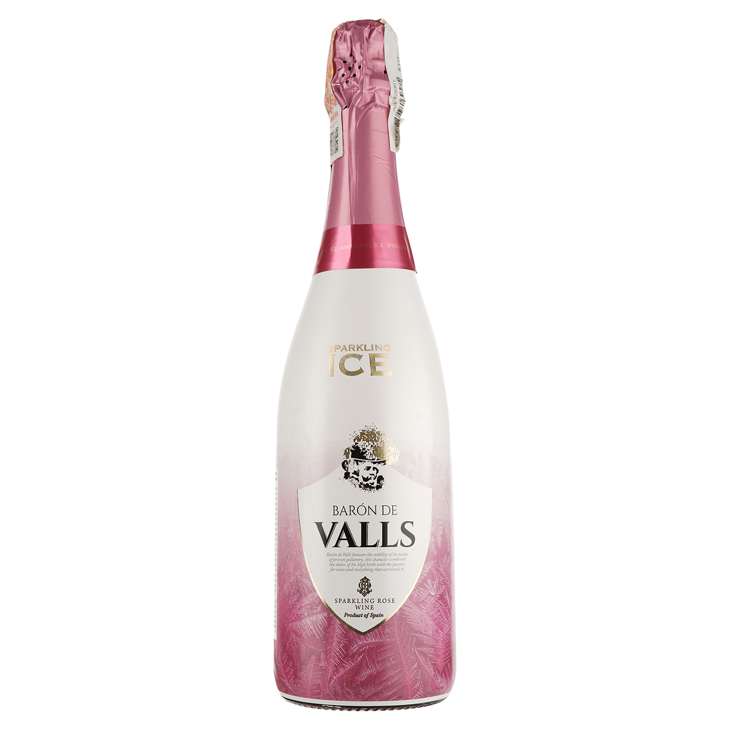 Вино игристое Baron de Valls Ice Sparkling Rose, розовое, полусухое, 10%, 0,75 л - фото 1