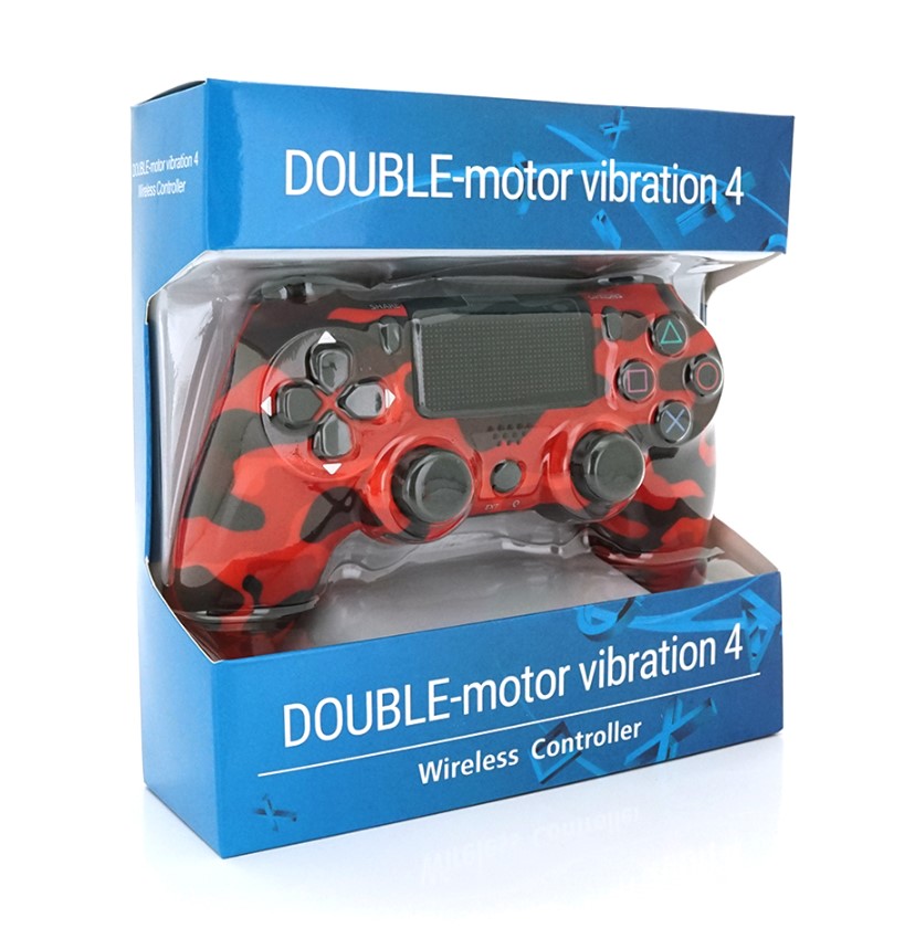 Геймпад джойстик Doubleshock Wireless PS4 Double Motor Vibration DualShock 4 Haki-Red - фото 5