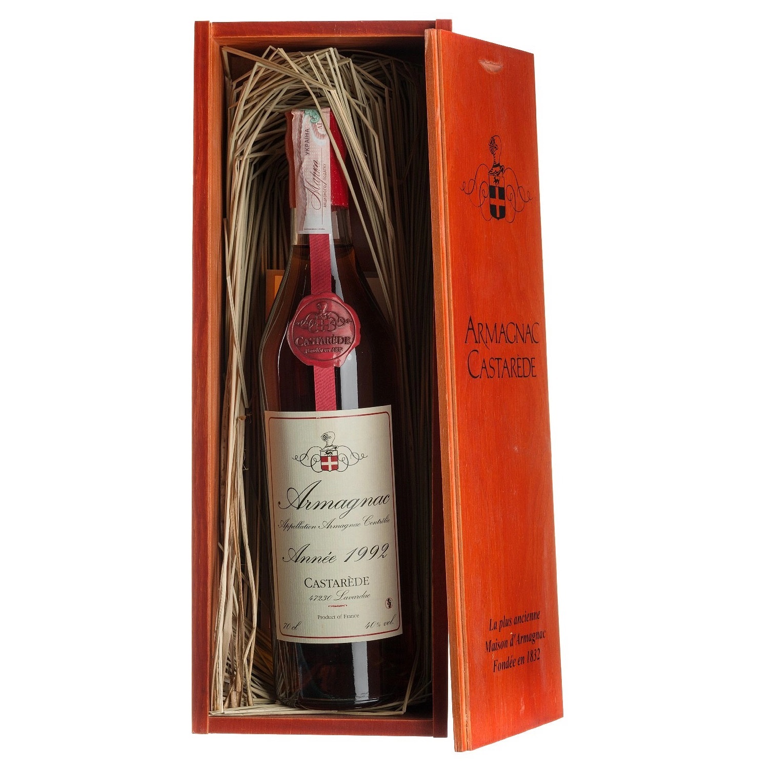 Арманьяк Armagnac Castarede 1992, в коробке, 40%, 0,7 л (12148) - фото 1