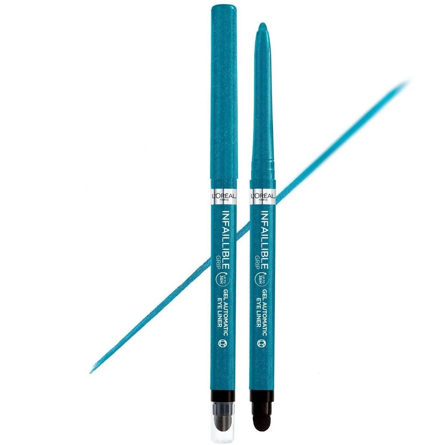 Автоматический карандаш для век L'Oreal Paris Infaillible Grip Gel Automatic Eye Liner тон 07 (Turquoise Faux Fur) 1 г - фото 1
