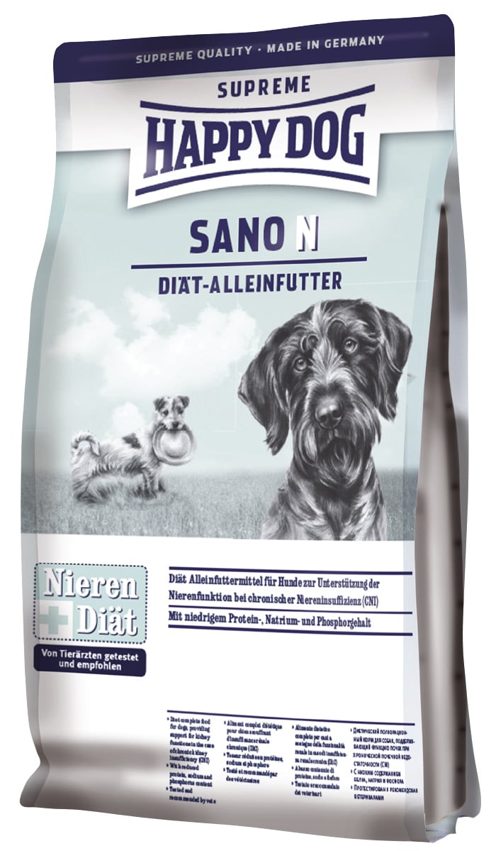 Сухой диетический корм для собак с проблемами почек, сердца и печени Happy Dog Care Plus Sano N, 7,5 кг (3380) - фото 1