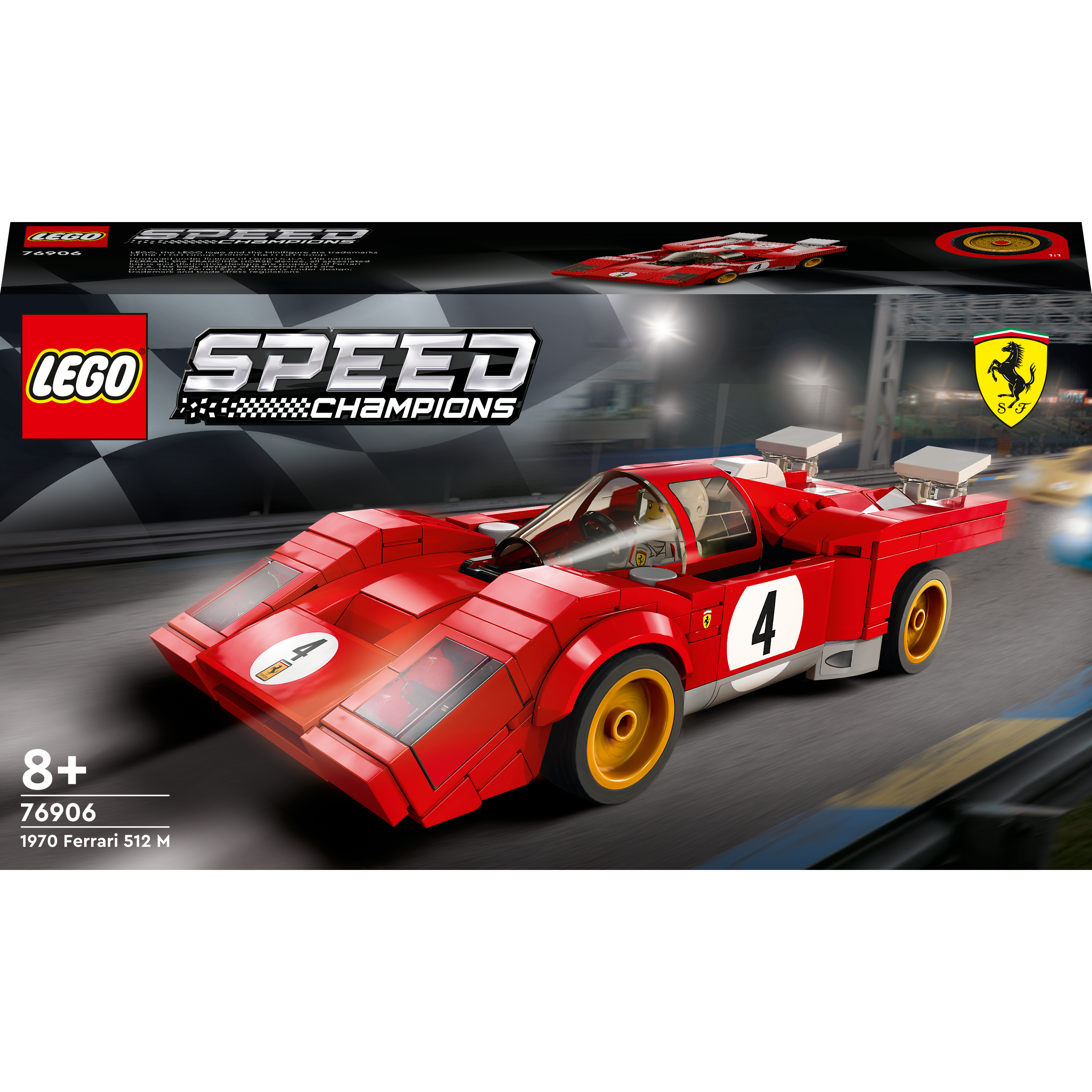 Конструктор LEGO Speed Champions 1970 Ferrari 512 M, 291 деталь (76906) - фото 1