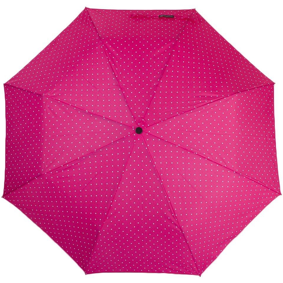 Женский складной зонтик полуавтомат Happy Rain 97 см розовый - фото 1