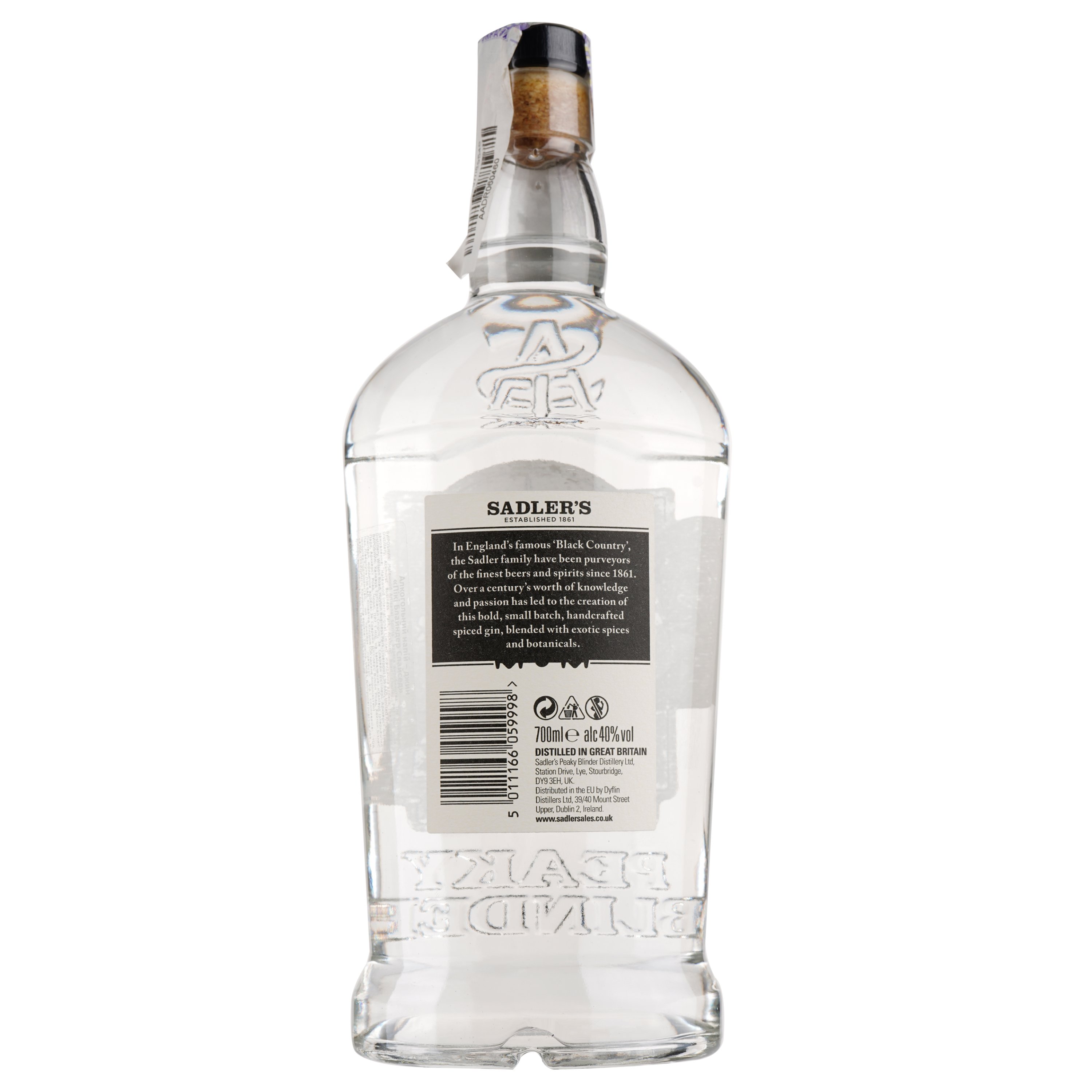 Джин Peaky Blinder Spiced Dry Gin, 40%, 0,7 л - фото 2