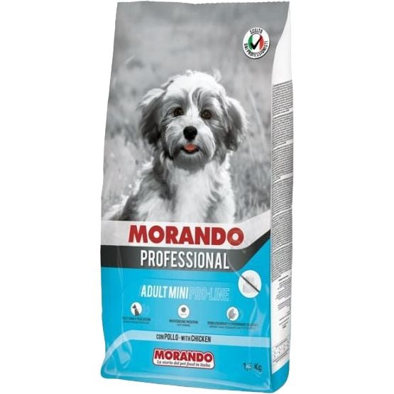 Сухий корм для дорослих собак малих порід Morando Professional з куркою 1.5 кг - фото 1