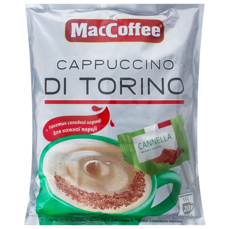 Напій кавовий MacCoffee Cappuchino Di Torino Солодка кориця, 25 г (837276) - фото 1