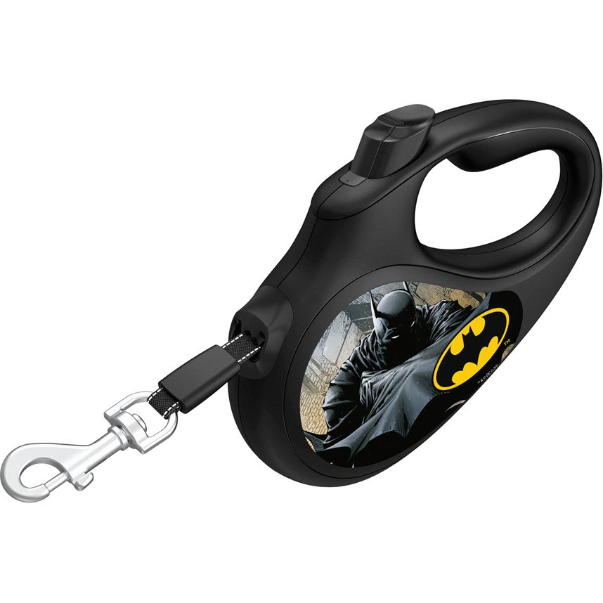 Поводок-рулетка для собак Waudog R-leash Бэтмен Черный, светоотражающий, XS, до 12 кг, 3 м, черный - фото 2