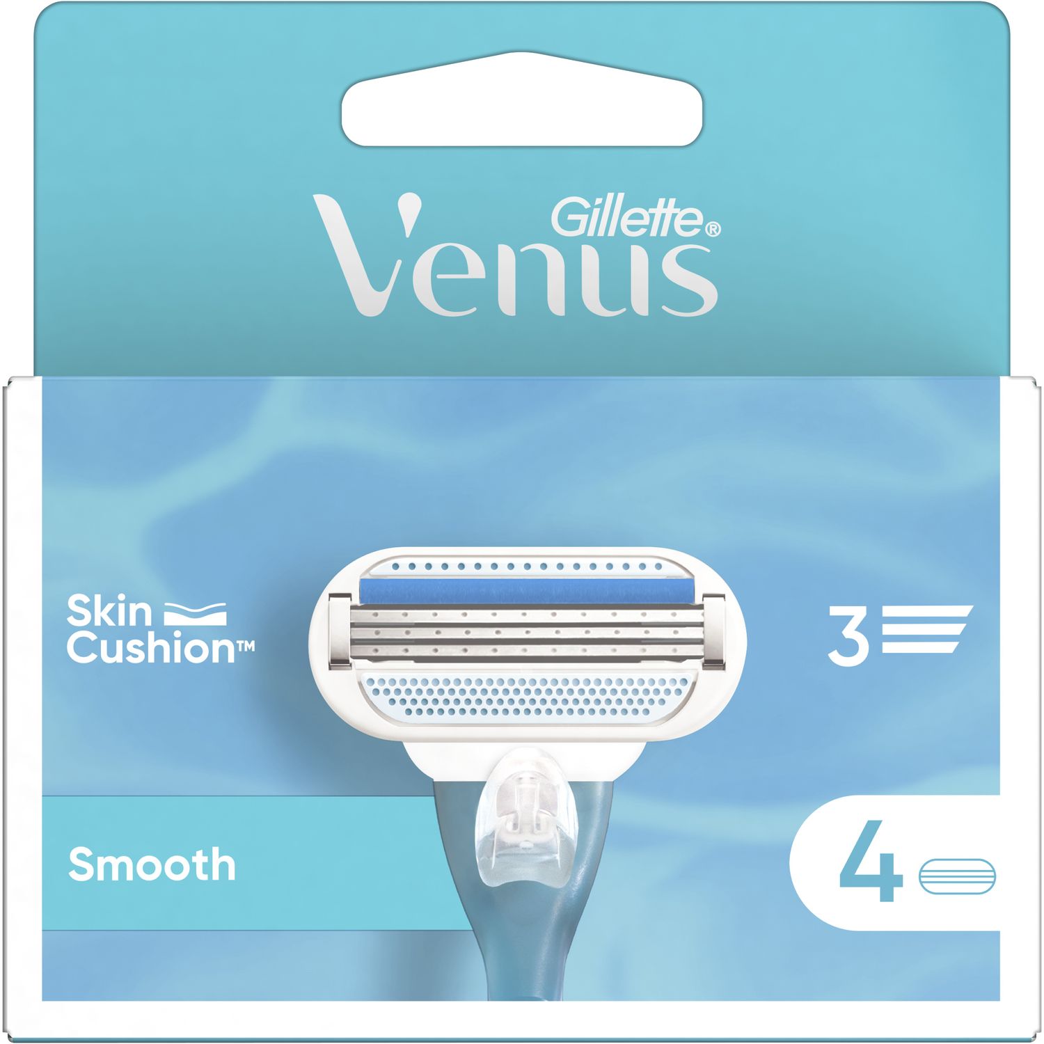 Cменные картриджи для бритья Gillette Venus Smooth, 4 шт. - фото 2
