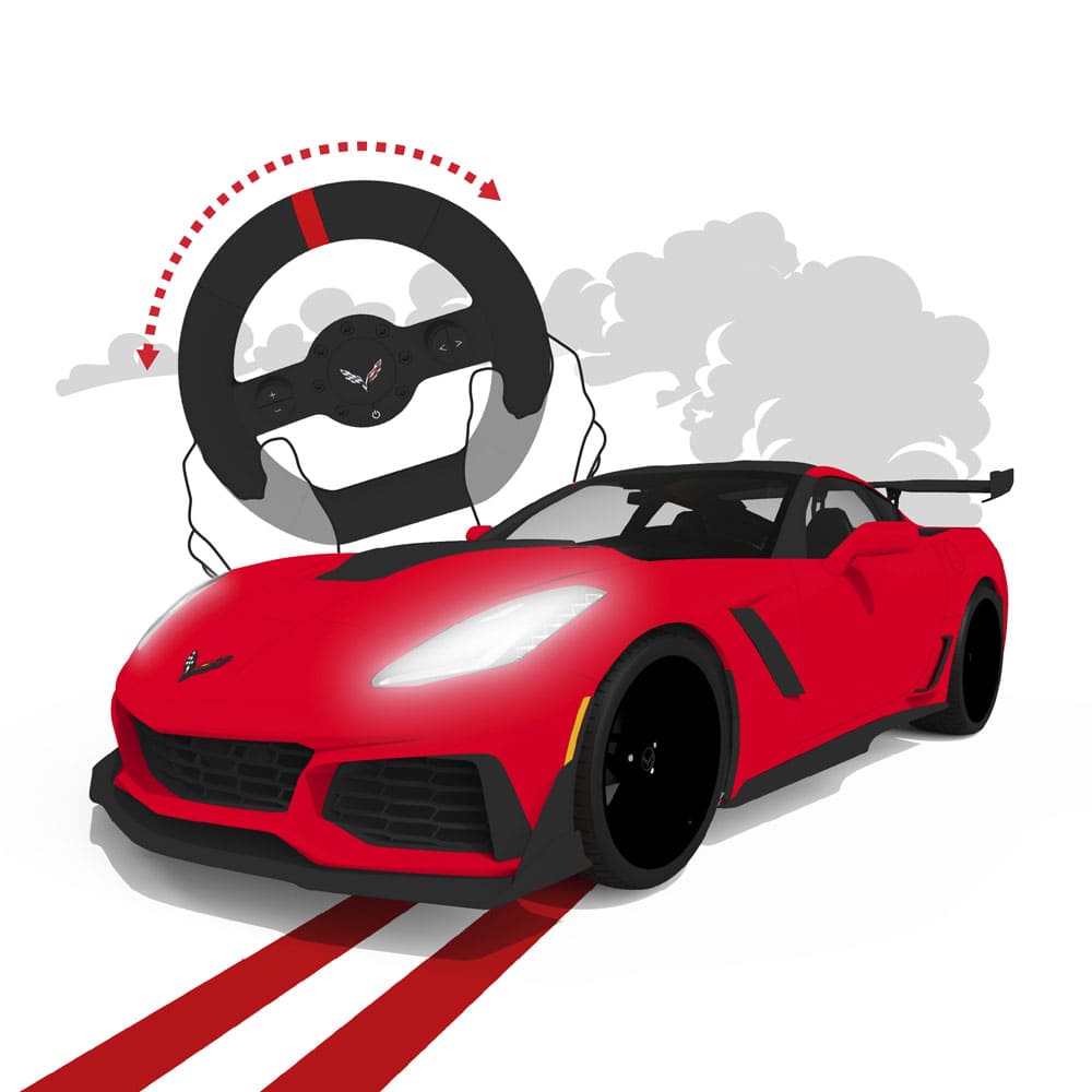 Автомобиль на радиоуправлении Sharper Image Corvette ZR1 1:16, красный (1212016951) - фото 5