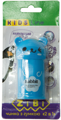 Точилка с контейнером ZiBi Kids line Animal, голубой (ZB.5594-1) - фото 1