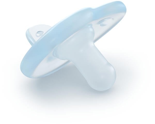 Пустышка силиконовая Philips Avent Soothie для новорожденных, 0-6 месяцев, голубой, 2 шт. (SCF099/21) - фото 6