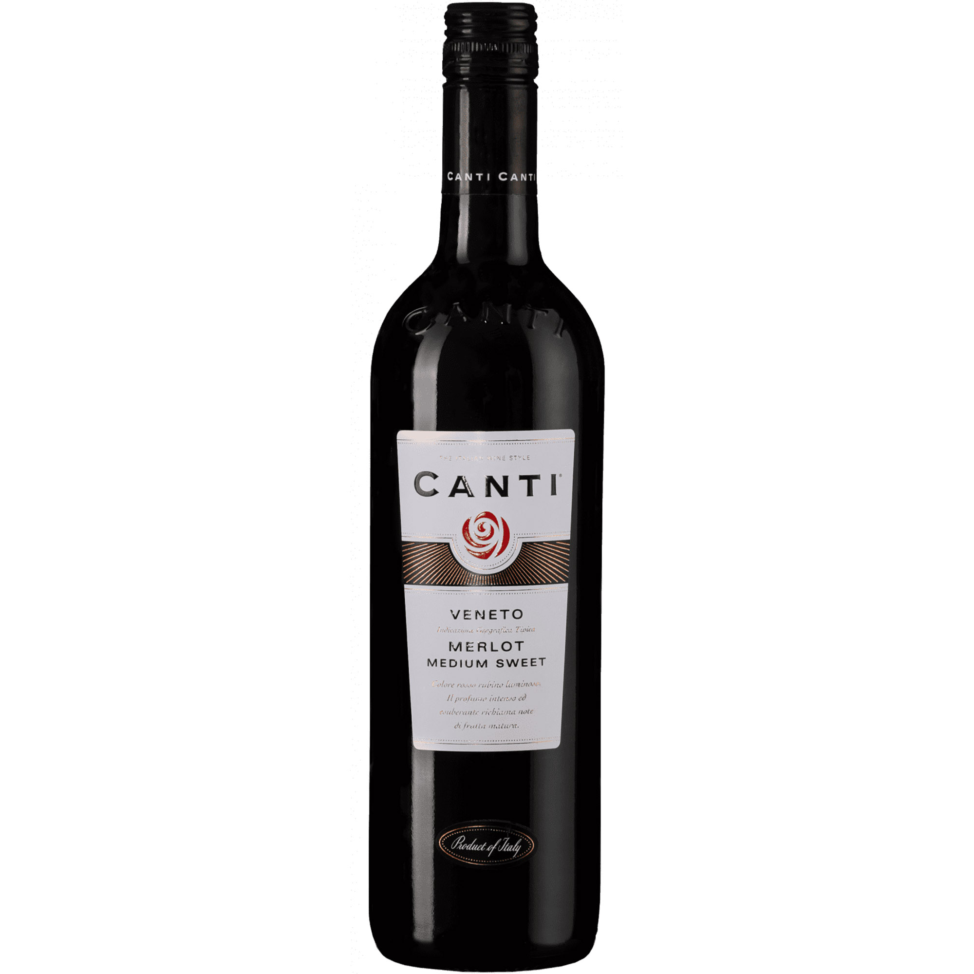 Вино Canti Merlot Veneto IGT красное полусладкое 0.75 л - фото 1