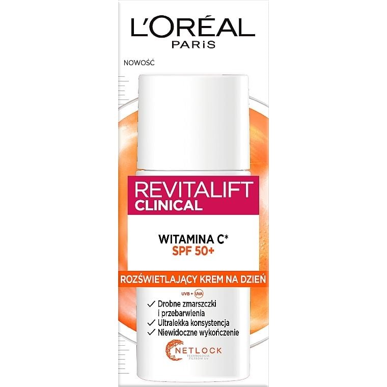 Флюид для лица L'Oreal Paris Revitalift Clinical Vitamin C, SPF 50+, 50 мл - фото 1