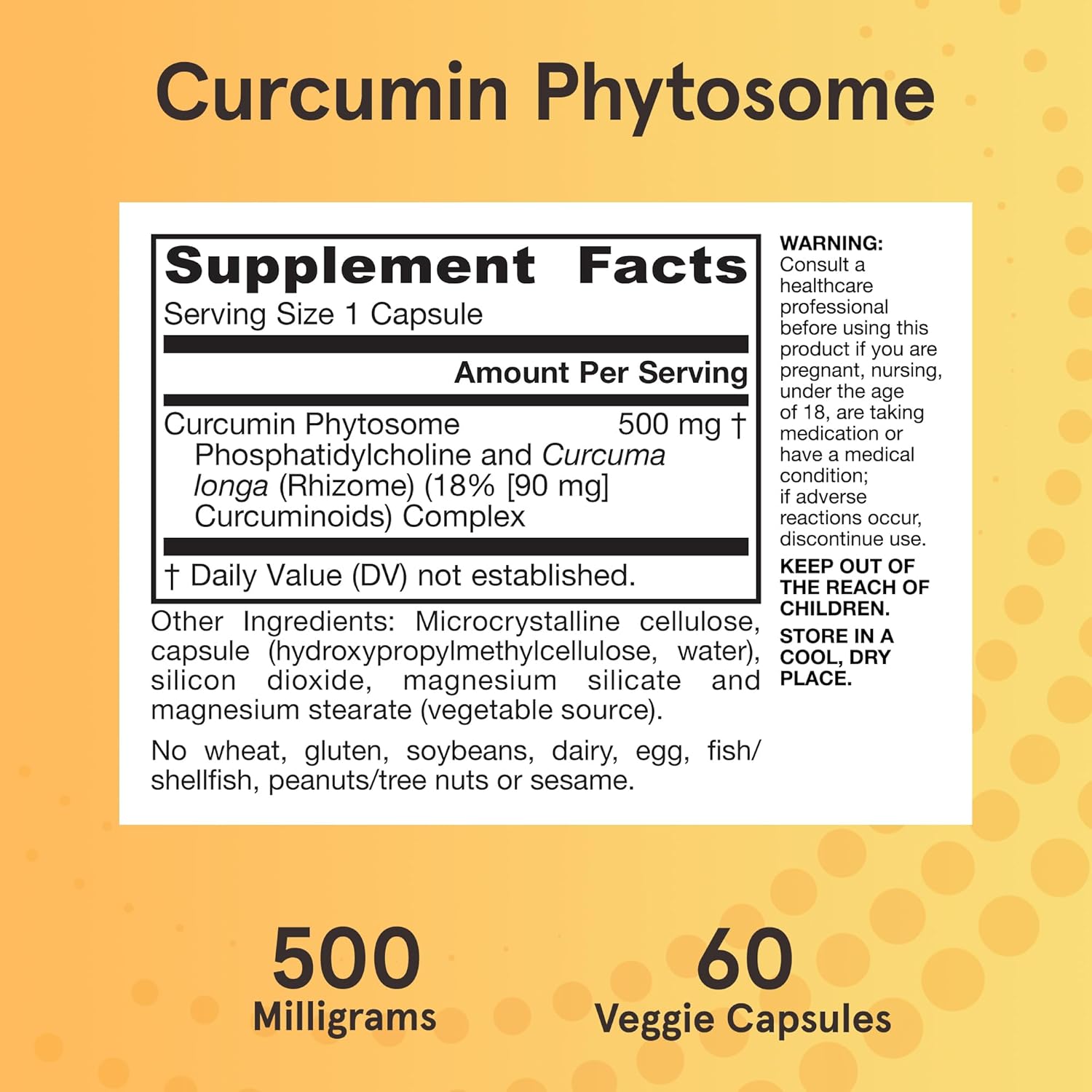 Фитосомы куркумин Jarrow Formulas Curcumin Phytosome Meriva 500 мг 60 капсул - фото 8