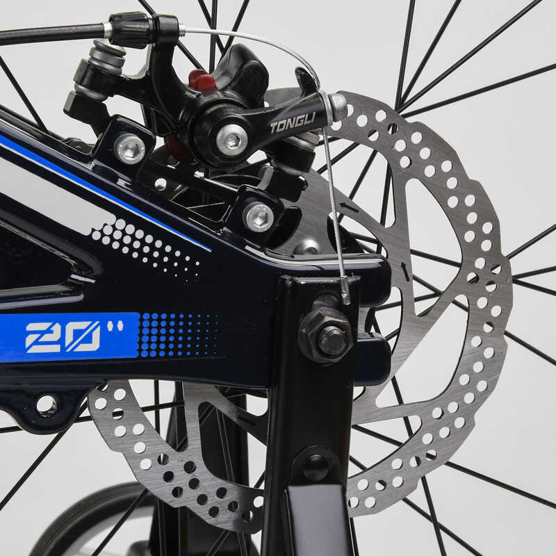 Детский велосипед Corso 20 дюймов синьо-черный 231993 - фото 5