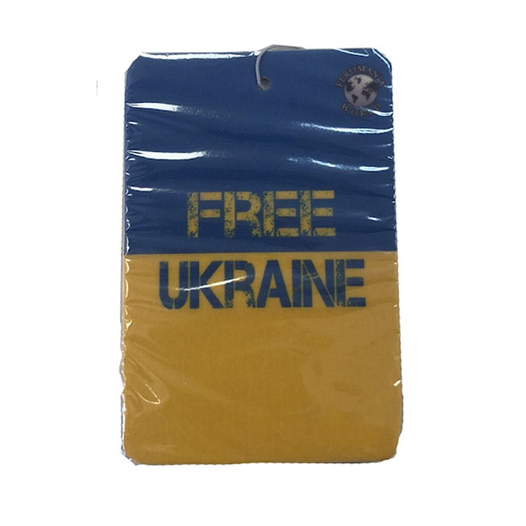 Ароматизатор воздуха Feromania World Free Ukraine картонный ваниль - фото 1