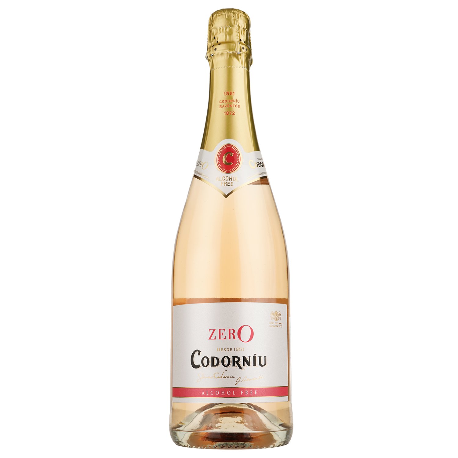 Вино игристое безалкогольное Codorniu Zero Rose, розовое, сухое, 0,5%, 0,75 л (92547) - фото 1