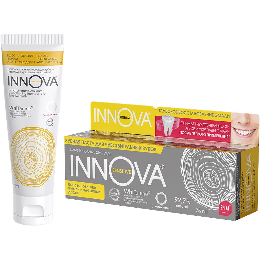 Зубна паста Splat Innova Sensitive Відновлення емалі і здоров'я ясен 75 мл - фото 1