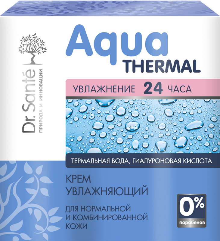 Крем Dr. Sante Aqua Thermal Зволожуючий для нормальної та комбінованої шкіри, 50 мл - фото 2