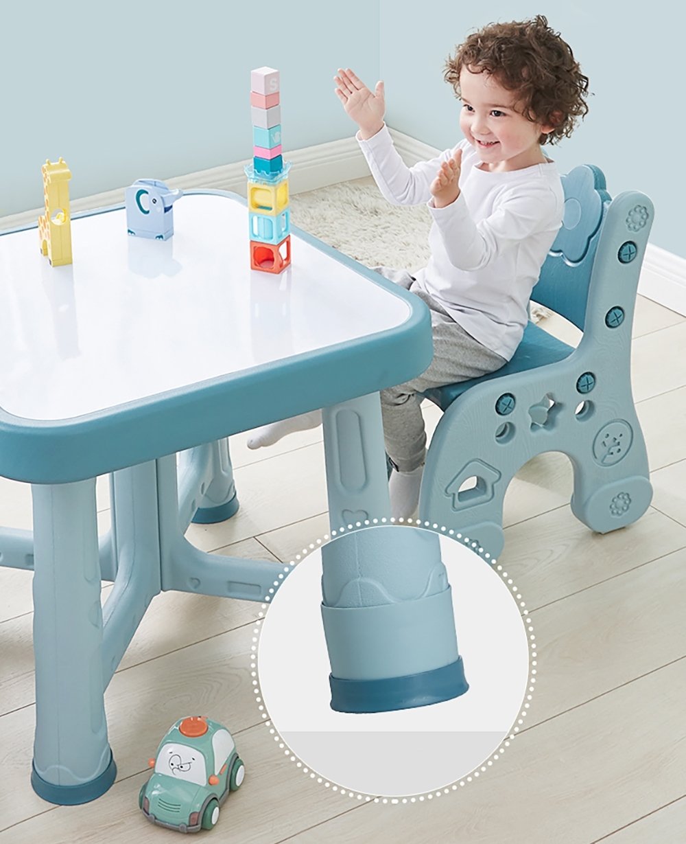 Дитячий функціональний столик і два стільчики Poppet Монохром, синій (PP-001M) - фото 9