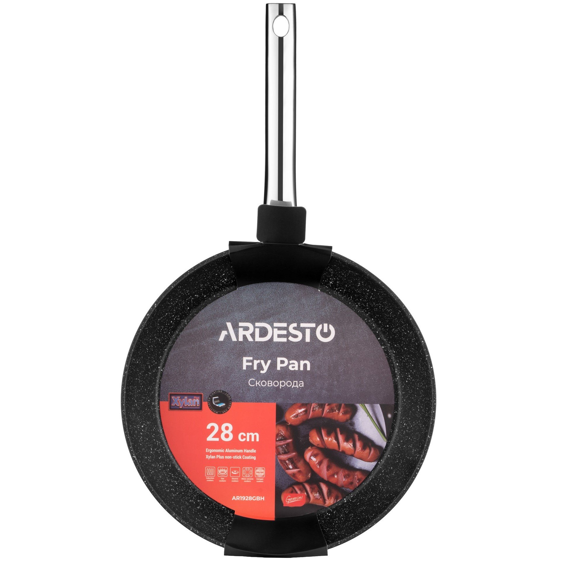 Сковорода Ardesto Gemini Abetone, 28 см, чорна (AR1928GBH) - фото 6