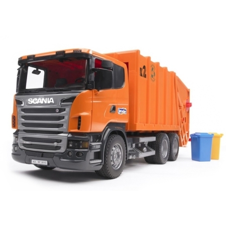 Мусоровоз Bruder Scania R-R-series, 62 см, оранжевый (03560) - фото 1