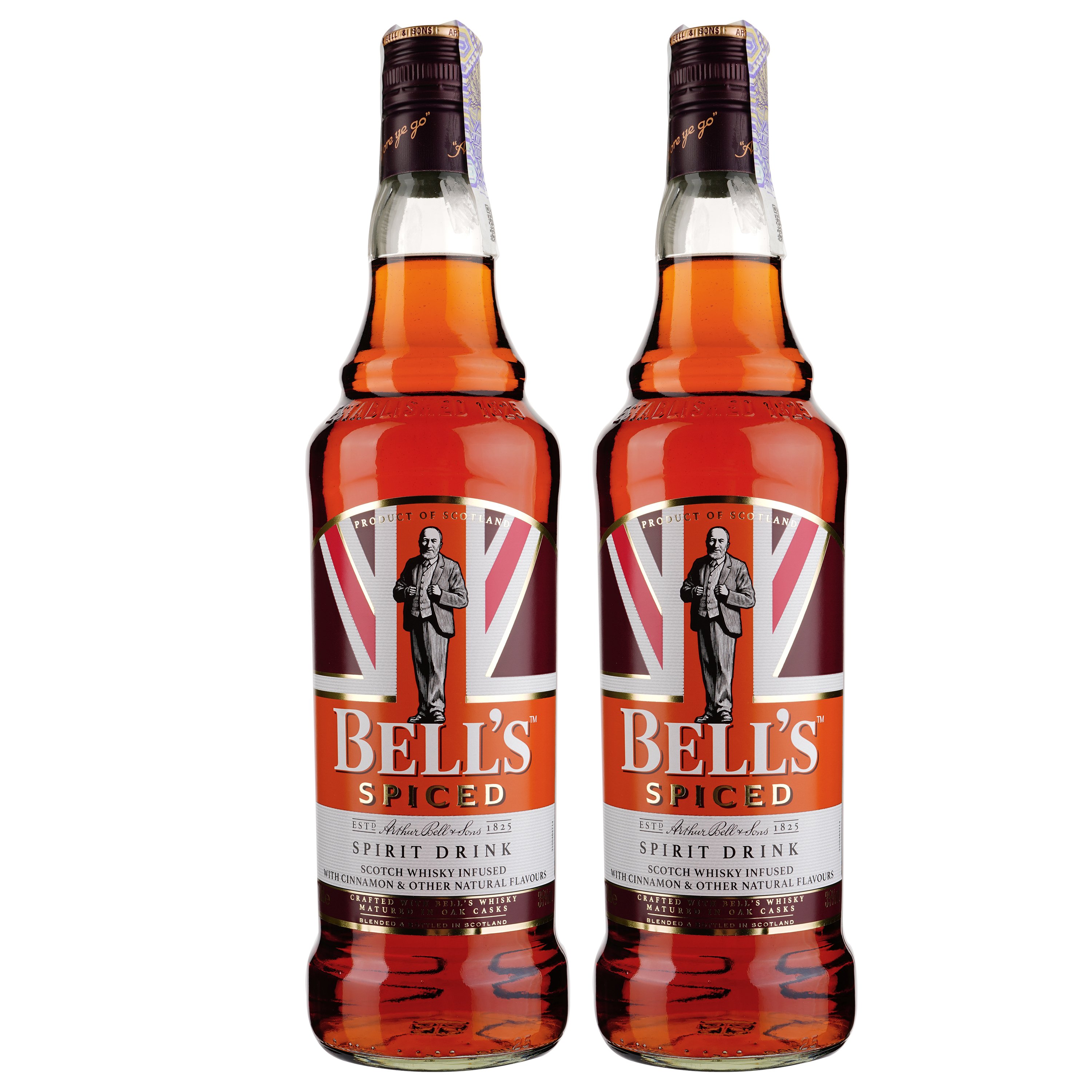 Набор виски Bell’s Spiced, 35%, 1,4 л (2 шт. по 0,7 л) - фото 4