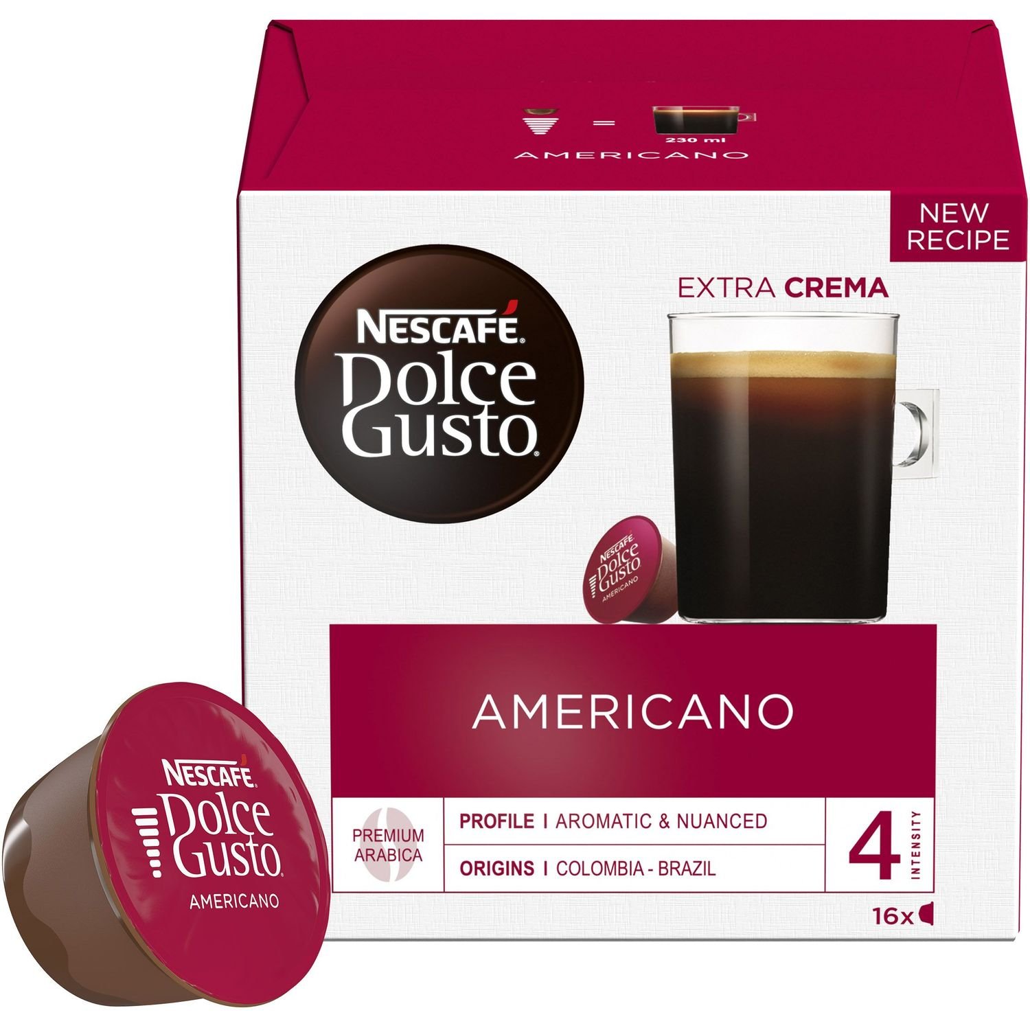 Кава в капсулах Nescafe Dolce Gusto Americano, 16 капсул (865887) - фото 3