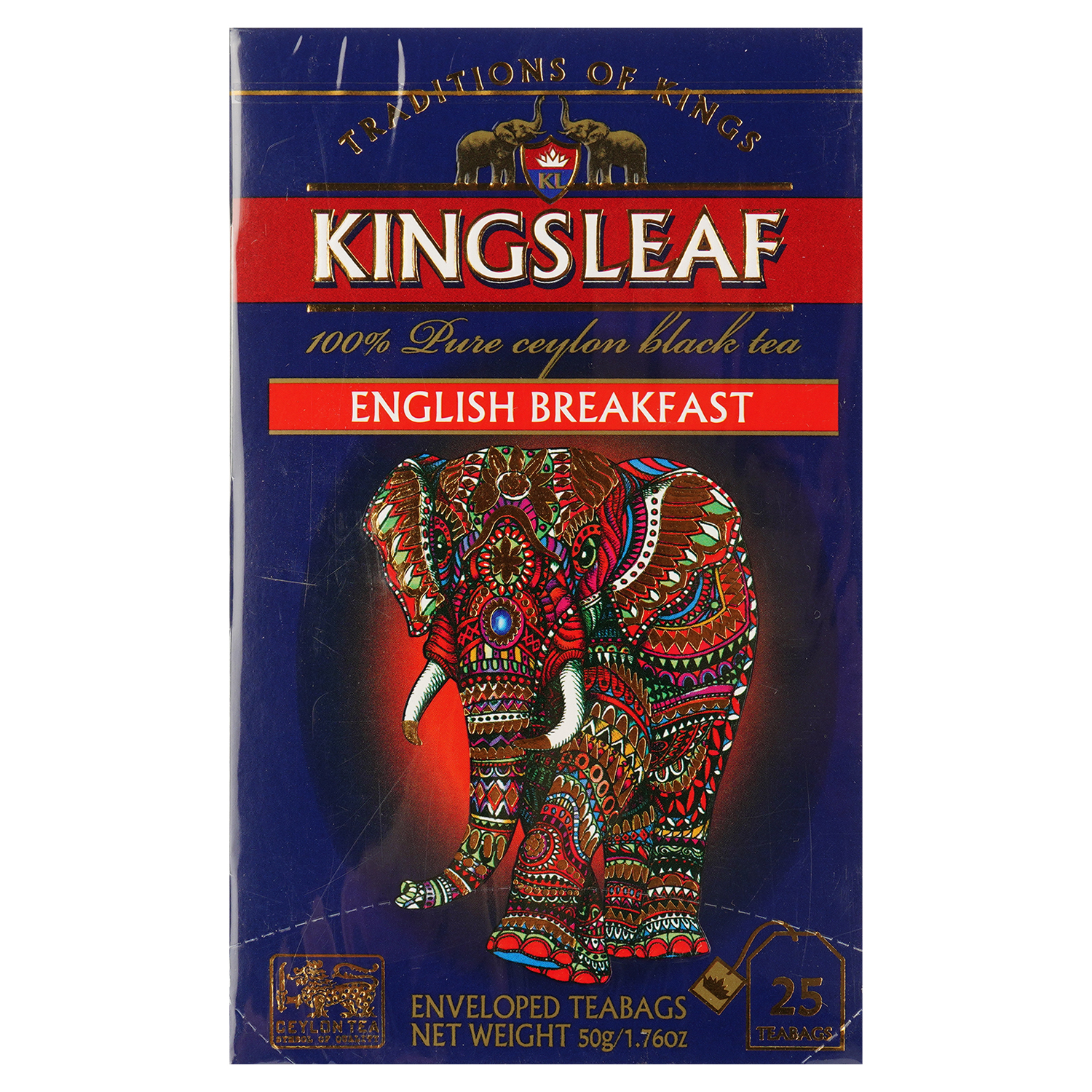 Чай чорний Kingsleaf English breakfast 50 г (25 шт. х 2 г) (843103) - фото 1